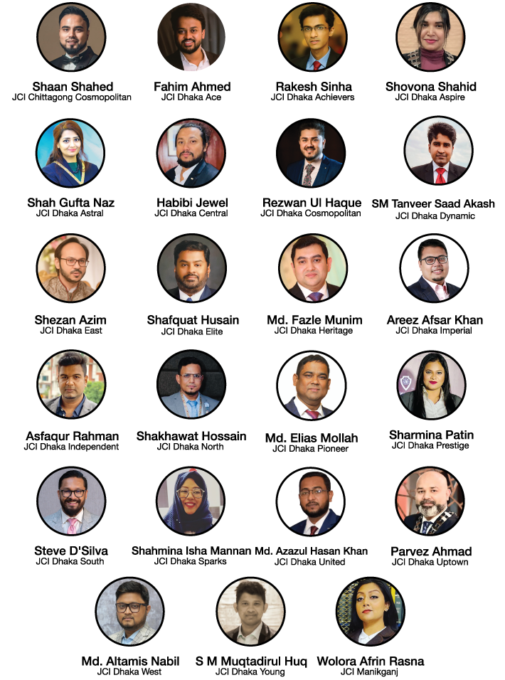 2022 local presidents of jci bangladesh